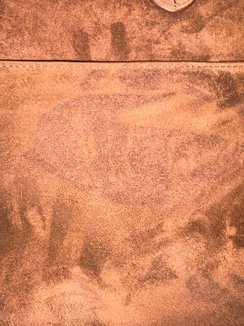 Quince Hudson Suede Tote in Chocolate Brown - Picture 3 of 6